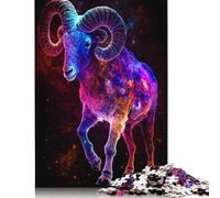 Adults 500 Piece Jigsaw Puzzle Goat Wooden Puzzles Brain Teaser Puzzles For Adults 500pcs (52x38cm)
