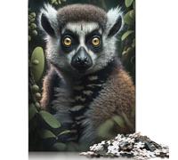 Adults 500 Piece Jigsaw Puzzle Lemur Wooden Puzzles Brain Teaser Puzzles For Adults 500pcs (52x38cm)