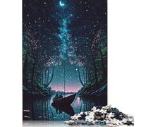 Adults 500 Piece Jigsaw Puzzle Magical Fairy Forest At Ni Puzzle Jigsaws for Adults Jigsaw Puzzles for Adult 500pcs (52x38cm)