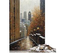 Adults 500 Piece Jigsaw Puzzle Montreal Charm Canada Jigsaws 500 Pieces Learning Educational Puzzle 500pcs (52x38cm)