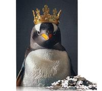 Adults 500 Piece Jigsaw Puzzle Penguin King Wooden Puzzles Brain Teaser Puzzles For Adults 500pcs (52x38cm)