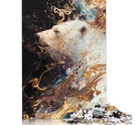 Adults 500 Piece Jigsaw Puzzle Polar Bear Swirl Puzzle Jigsaws for Adults Jigsaw Puzzles for Adult 500pcs (52x38cm)