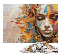 Adults 500 Piece Jigsaw Puzzle The Painted Woman Wooden Puzzles for Adults Educational Game for Adult Teenagers 500pcs (52x38cm)