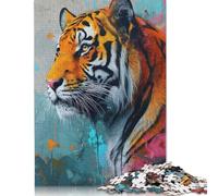 Adults 500 Piece Jigsaw Puzzle The Royal Tiger Puzzles for Adults & Teenager Educational Game Challenge Toy 500pcs (52x38cm)