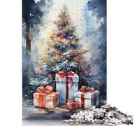 Adults 500 Piece Jigsaw Puzzle Watercolor Holidays Wooden Puzzles for Adults Educational Game for Adult Teenagers 500pcs (52x38cm)