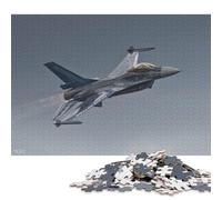 Adults 500 Pieces Jigsaw F16 Military Fighting Jet Wood Puzzles Wooden Puzzles Learning Educational Toy 500pcs (52x38cm)
