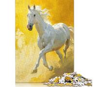 Adults 500 Pieces Jigsaw Gallop Glow Wood Puzzles Wooden Puzzles Learning Educational Toy 500pcs (52x38cm)