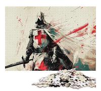 Adults 500 Pieces Jigsaw 'Holy Warriors Rising Wood Puzzles Wooden Puzzles Learning Educational Toy 500pcs (52x38cm)