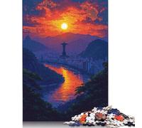 Adults 500 Pieces Jigsaw Puzzle Colourful Christian Statues Wooden Creative Art Jigsaw Gifts Puzzles for Adults 500pcs (52x38cm)