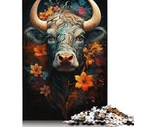 Adults 500 Pieces Jigsaw Puzzle Colourful Yak Wooden Creative Art Jigsaw Gifts Puzzles for Adults 500pcs (52x38cm)