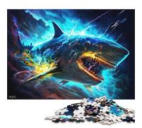 Adults 500 Pieces Jigsaw 'Robot Shark Wood Puzzles Wooden Puzzles Learning Educational Toy 500pcs (52x38cm)