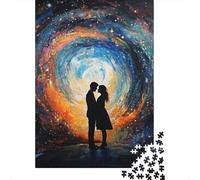 Adults 500 Pieces Puzzle Gifts Art Star Couple Wood Puzzles For Adults Teenagers Teenager Man Woman Gift 500pcs (52x38cm)