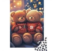 Adults 500 Pieces Puzzle Gifts Cute Teddy Bear Wood Puzzles For Adults Teenagers Teenager Man Woman Gift 500pcs (52x38cm)
