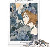 Adults 500 Pieces Puzzle Gifts Georges De Feure Nouveau Wood Puzzles For Adults Teenagers Teenager Man Woman Gift 500pcs (52x38cm)