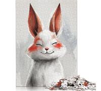 Adults 500 Pieces Puzzle Gifts Serenity Rabbit Puzzles for Teenagers Gifts Relax Puzzles Games 500pcs (52x38cm)