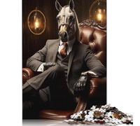 Adults 500 Pieces Puzzle The Roared Tiger Wooden Puzzles for Adults Teenagers Age 12+ 500pcs (52x38cm)