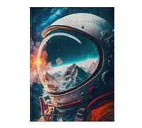 Adults 52x38cm/1000pcs Jigsaw Puzzle ASTRONAUT Reflection 12 Adult Jigsaw Puzzle Relax Games Hand Speed Race Parent-child Interaction 52x38cm/1000pcs