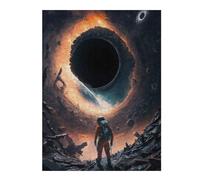 Adults 52x38cm/1000pcs Jigsaw Puzzle Black Hole's Edge Astronaut's Journey Puzzle for Adults Relaxing Games But Fun And Humorous Parent-child Interaction 52x38cm/1000pcs