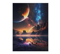 Adults 52x38cm/1000pcs Jigsaw Puzzle Dawn On Cosmos Planet Puzzles for Adults Family Games Perfect Decoration for Is Ideal As A Gift 52x38cm/1000pcs