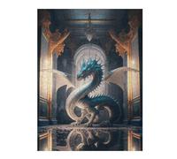 Adults 52x38cm/1000pcs Jigsaw Puzzle Dragon in Grand Hall -4 Teenagers Puzzles Toy Wall Decor Pattern Assembly Parent-child Interaction 52x38cm/1000pcs