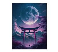 Adults 52x38cm/1000pcs Jigsaw Puzzle Full Mon in Torii Gate Puzzles for Adults Family Games Perfect Decoration for Is Ideal As A Gift 52x38cm/1000pcs