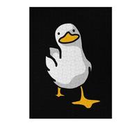 Adults 52x38cm/1000pcs Jigsaw Puzzle Funny White Duck Adult Jigsaw Relaxing Games Enhance Memory Unique Gifts for Birthday And Christmas 52x38cm/1000pcs