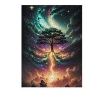 Adults 52x38cm/1000pcs Jigsaw Puzzle Galactic Tree of Life -10 Adult Jigsaw Puzzle Toy Wall Decor For Family Fun Unique Gifts for Birthday And Christmas 52x38cm/1000pcs