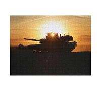 Adults 52x38cm/1000pcs Jigsaw Puzzle M1 Abrams Tank War Jigsaw for Adults Relax Games Presents for Women Difficult And Challenge 52x38cm/1000pcs