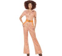 Adults 70s Disco Retro Costume Sonny & Cher Groovy Fancy Dress