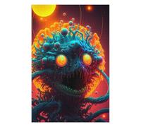 Adults 75x50cm/1000pcs Jigsaw Puzzle Alien Creature in Space Adult Jigsaw Puzzle Toy Wall Decor For Family Fun Unique Gifts for Birthday And Christmas 75x50cm/1000pcs
