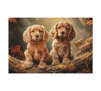 Adults 75x50cm/1000pcs Jigsaw Puzzle American Cocker Spaniel Jigsaw for Adults Relax Games Presents for Women Difficult And Challenge 75x50cm/1000pcs