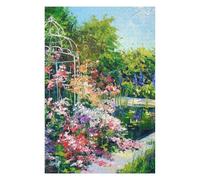 Adults 75x50cm/1000pcs Jigsaw Puzzle Blooming Pond Adult Jigsaw Relaxing Games Enhance Memory Unique Gifts for Birthday And Christmas 75x50cm/1000pcs
