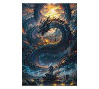 Adults 75x50cm/1000pcs Jigsaw Puzzle Dragon Mythical Fantasy Adult Jigsaw Puzzle Brain Teaser Game Enhance Memory Birthday And Unique Gifts 75x50cm/1000pcs