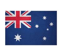Adults 75x50cm/1000pcs Jigsaw Puzzle Flag of Australia on Wall Jigsaw for Adults Relax Games Presents for Women Difficult And Challenge 75x50cm/1000pcs