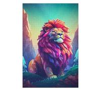 Adults 75x50cm/1000pcs Jigsaw Puzzle Lion Vector 3d in The Wild Adult Jigsaw Puzzle Relax Games Hand Speed Race Parent-child Interaction 75x50cm/1000pcs