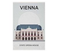 Adults 75x50cm/1000pcs Jigsaw Puzzle Vienna State Opera House Adult Jigsaw Puzzle Brain Teaser Game Enhance Memory Birthday And Unique Gifts 75x50cm/1000pcs
