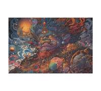 Adults 75x50cm/1000pcs Jigsaw Puzzle Whirling Cosmic Serpent Adult Jigsaw Puzzle Brain Teaser Game Enhance Memory Birthday And Unique Gifts 75x50cm/1000pcs