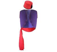 Adults Aladdin Arabian Street Rat World Book Day Movie Fancy Dress Costume [Waistcoat, Fez Hat & Sash - S-M]