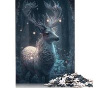 Adults And Adolescents Jigsaw Puzzle Animal Art Elk Puzzles for Adults & Teenager Family Game 1000pcs (38x26cm)