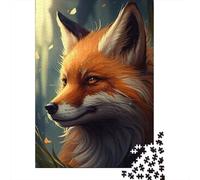 Adults And Adolescents Jigsaw Puzzle Animal Art Fox Puzzles for Adults & Teenager Family Game 1000pcs (38x26cm)