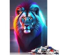 Adults And Adolescents Jigsaw Puzzle Animal Art Lion Puzzles for Adults & Teenager Family Game 1000pcs (75x50cm)