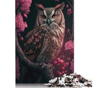 Adults And Adolescents Jigsaw Puzzle Animal Art Owl Puzzles for Adults & Teenager Family Game 1000pcs (75x50cm)
