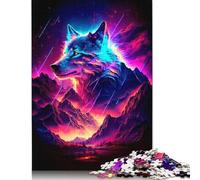 Adults And Adolescents Jigsaw Puzzle Animal Art Wolf Puzzles for Adults & Teenager Family Game 1000pcs (75x50cm)