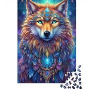 Adults And Adolescents Jigsaw Puzzle Animal Art Wolf Puzzles for Adults & Teenager Family Game 1000pcs (38x26cm)