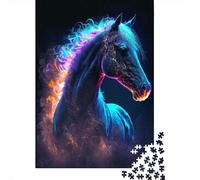 Adults And Adolescents Jigsaw Puzzle Animal Horse Galaxy Puzzles for Adults & Teenager Family Game 1000pcs (75x50cm)