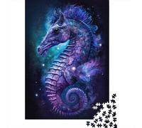 Adults And Adolescents Jigsaw Puzzle Animals Galaxy Seahorse Puzzles for Adults & Teenager Family Game 1000pcs (38x26cm)