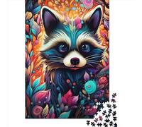Adults And Adolescents Jigsaw Puzzle Art Animal Civet Cat Puzzles for Adults & Teenager Family Game 1000pcs (38x26cm)