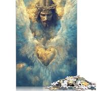 Adults And Adolescents Jigsaw Puzzle Art Christian Jesus Puzzles for Adults & Teenager Family Game 500pcs (52x38cm)