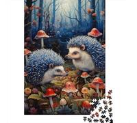 Adults And Adolescents Jigsaw Puzzle Art Hedgehog Puzzles for Adults & Teenager Family Game 1000pcs (75x50cm)