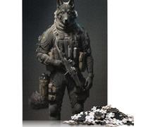 Adults And Adolescents Jigsaw Puzzle Art Wolf Puzzles for Adults & Teenager Family Game 1000pcs (38x26cm)